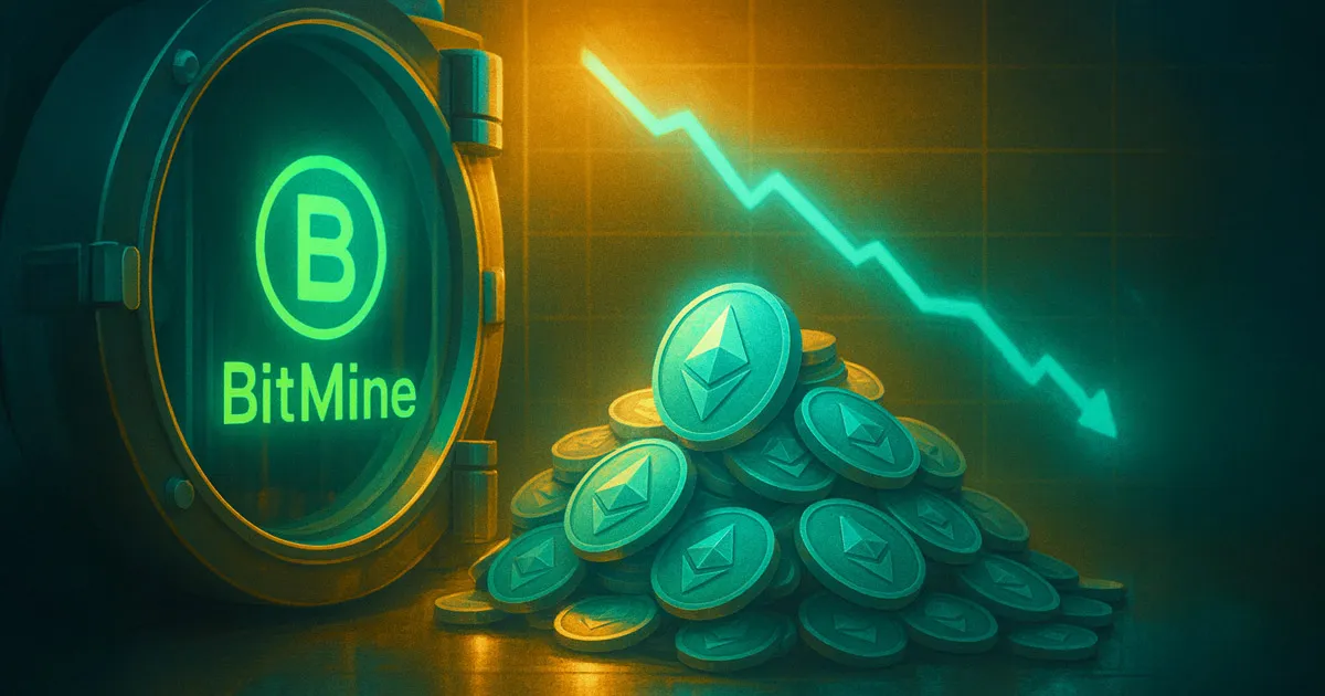 ذخیرهسازی ۳.۹ میلیون اتریوم توسط بیتماین (Bitmine) ذخیرهسازی ۳.۹ میلیون اتریوم توسط بیتماین (Bitmine)