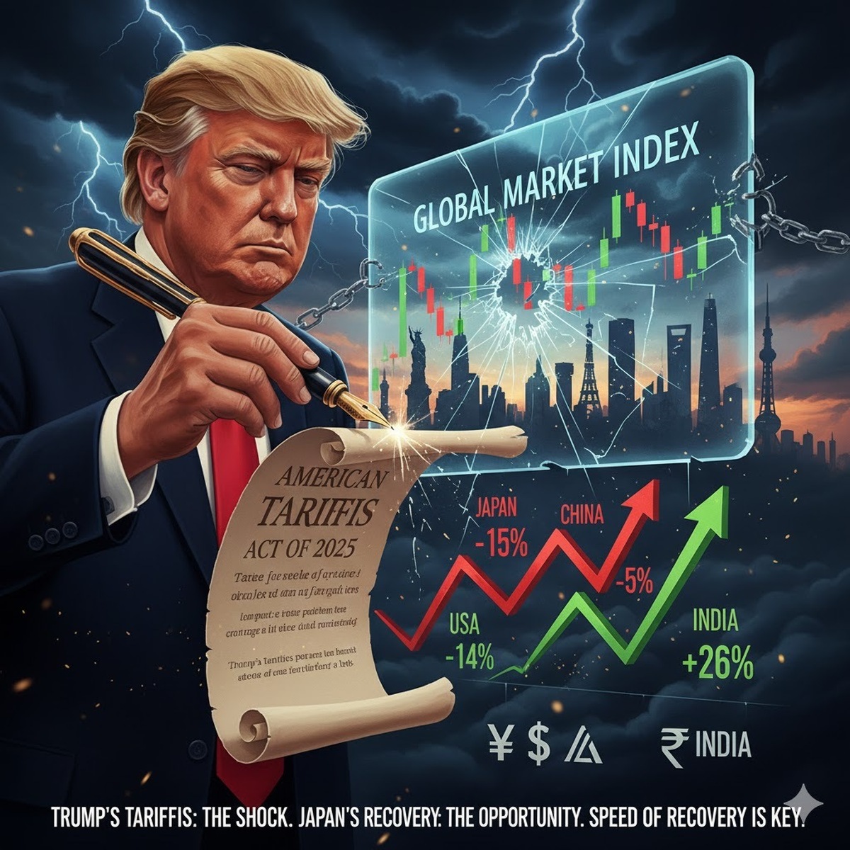 از نیویورک تا ژاپن؛ روایت تلخ و شیرین بورس‌های جهان / تعرفه ترامپ به نفع کدام بورس جهان شد؟