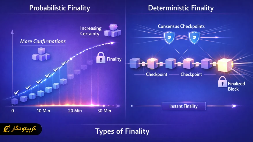 انواع finality در بلاکچین